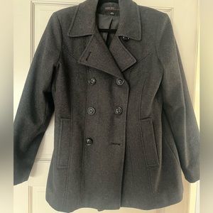 Grey pea coat